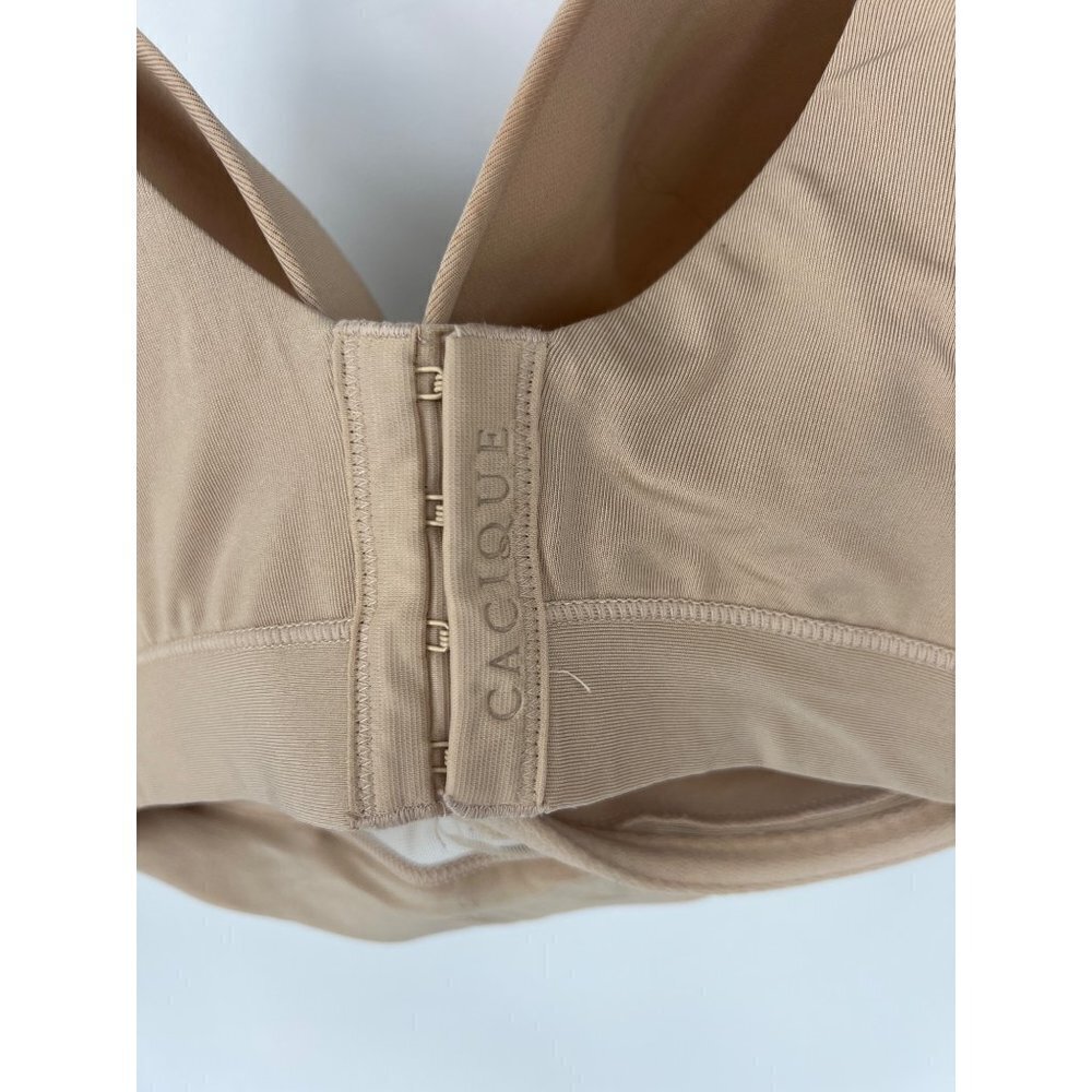 Cacique Womens Lightly Lined Bra Beige Size 42D Adjustable Straps - Picture 4 of 7